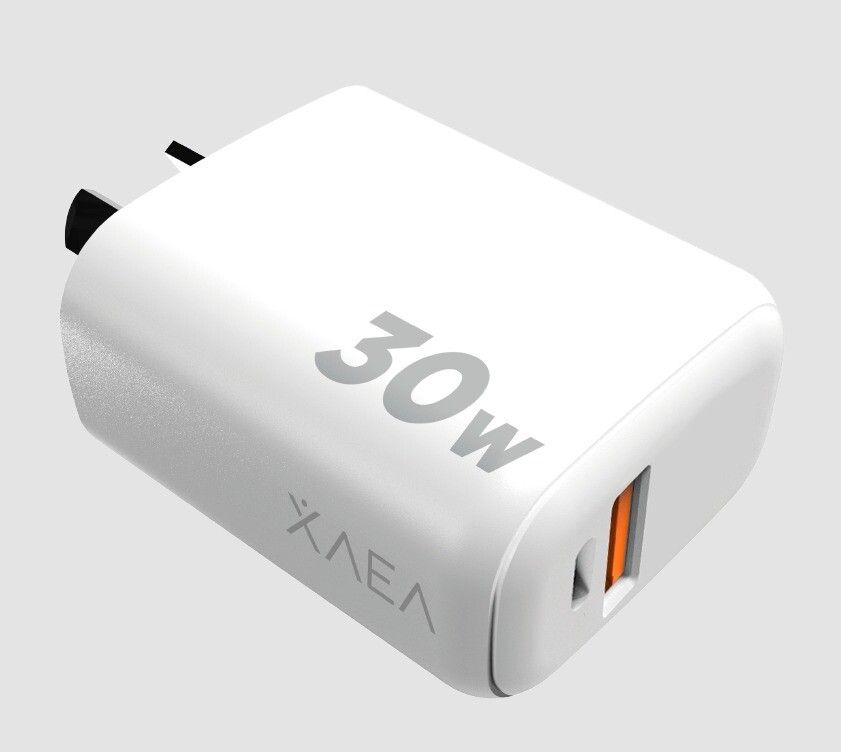 CARGADOR 220V MODX-C015 - 6A - INTENSIFY -  1USB 1TC + CABLE USB A TIPO C - XAEA - BLANCO
