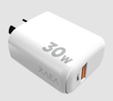 CARGADOR 220V MODX-C015 - 6A - INTENSIFY -  1USB 1TC + CABLE USB A TIPO C - XAEA - BLANCO