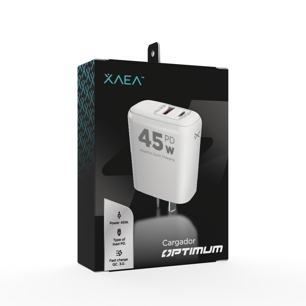 CARGADOR 220V MODX-B016 OPTIMUM - 5A - 1USB + TIPO C - XAEA