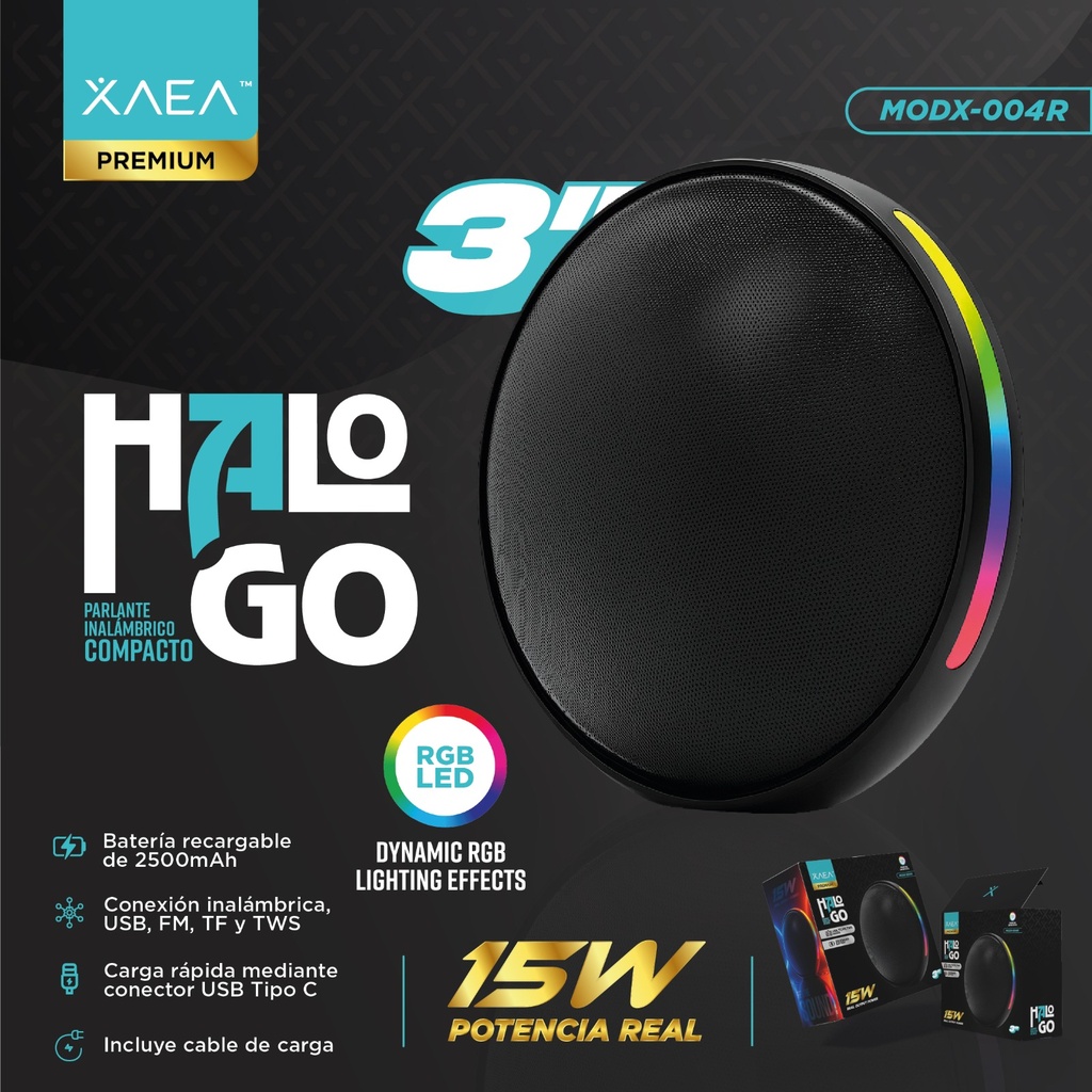 PARLANTE 3"  MODX-004R - XAEA - NEGRO