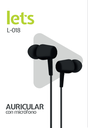 AURICULARES CON MICROFONO MODL-018 - LETS - NEGRO