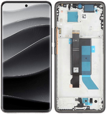 PANTALLA COMPLETA X REDMI NOTE 14 PRO 5G / NOTE 14 PRO PLUS 5G /POCO X7 5G CON MARCO NEGRO INCELL