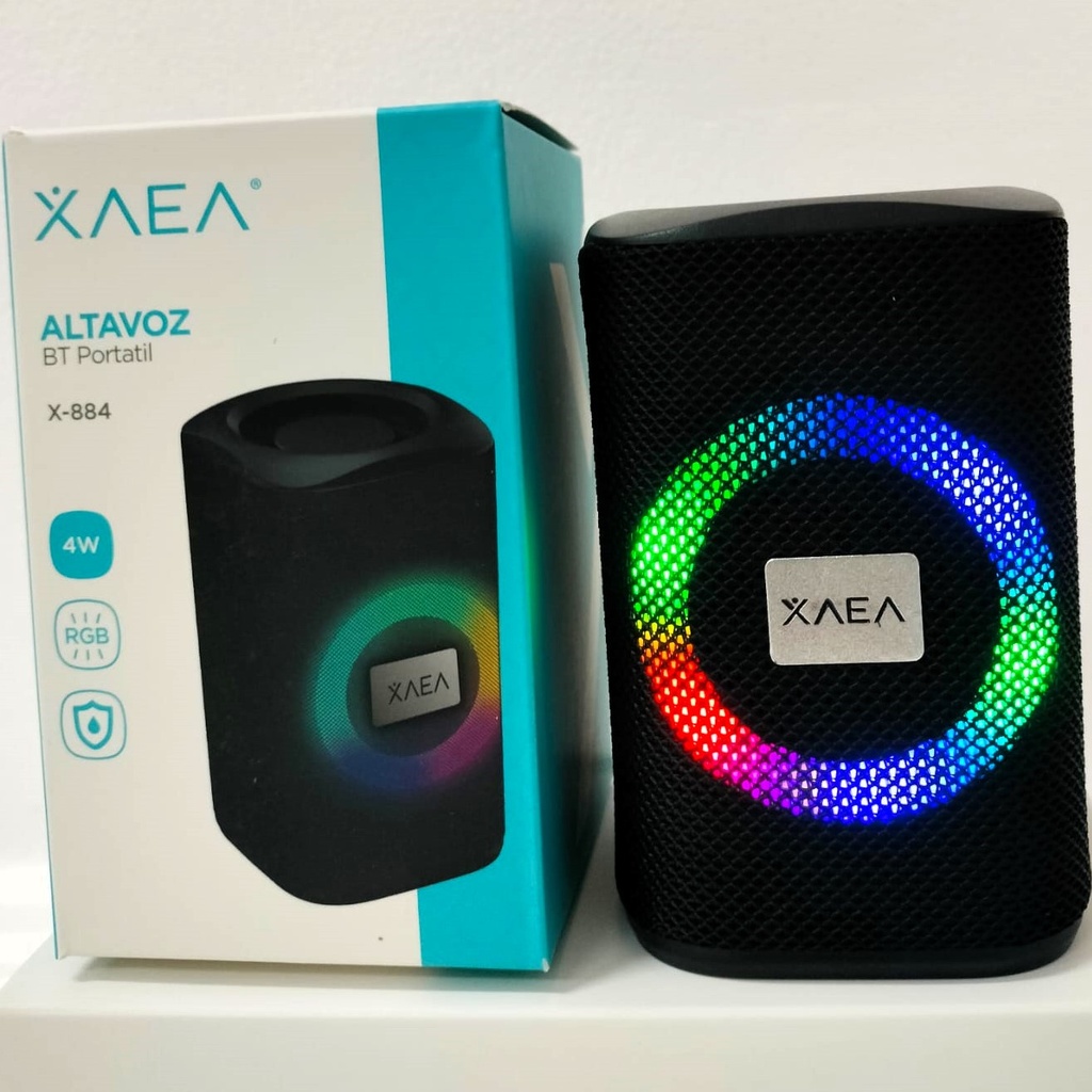 ALTAVOZ BT C/LUZ 3W X-884 - XAEA NEGRO