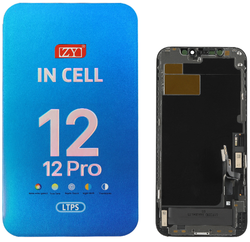 PANTALLA COMPLETA IP 12/ IP 12 PRO INCELL ZY NEGRO