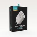 CARGADOR 220V X-B016 OPTIMUM - 5A - 1USB + TIPO C - XAEA