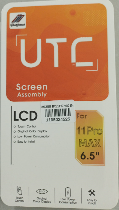 PANTALLA COMPLETA IP 11 PRO MAX / A2218 A2161 A2220 – INCELL ZY NEGRO