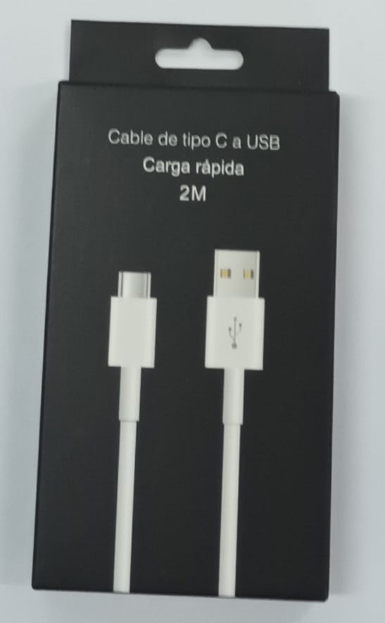 CABLE USB M-095 TIPO C 2MTS - MIXOR - BLANCO