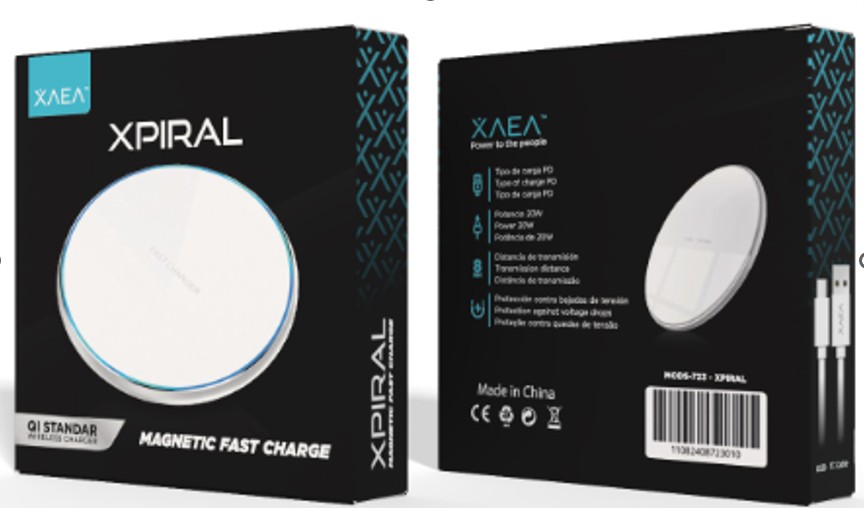 CARGADOR WIRELESS S-723 XPIRAL - XAEA - BLANCO