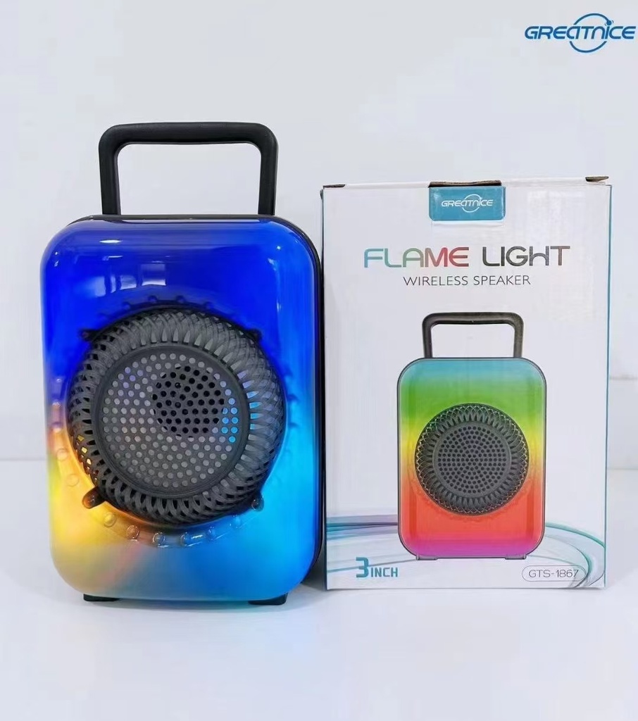 ALTAVOZ 3" S-907 - FLAME LIGHT - NEGRO