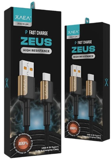 CABLE USB TIPO C - X-103C - ZEUS - XAEA - DORADO