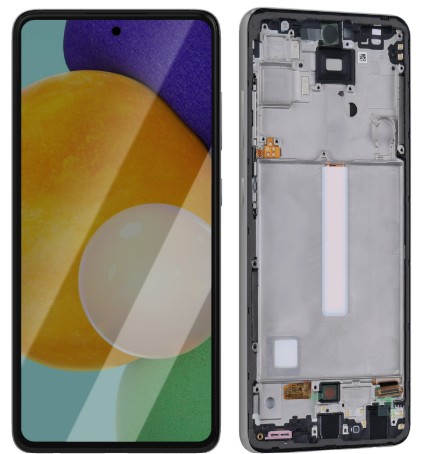 [9530] PANTALLA COMPLETA S A52 5G - A526B CON MARCO OLED NEGRO