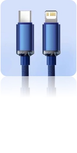 [CABX0709712] CABLE TIPO C - C  X-097 - ATHENEA - XAEA - AZUL METAL