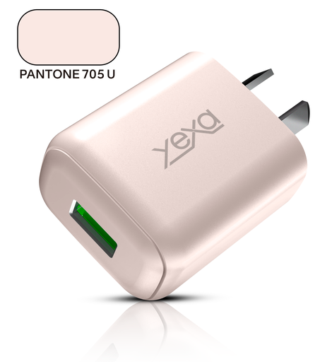 [CARADA9400B9005] CARGADOR 220V Y-00B9 4.8A - RUSH (M430) - 1USB - YEXA - ROSA