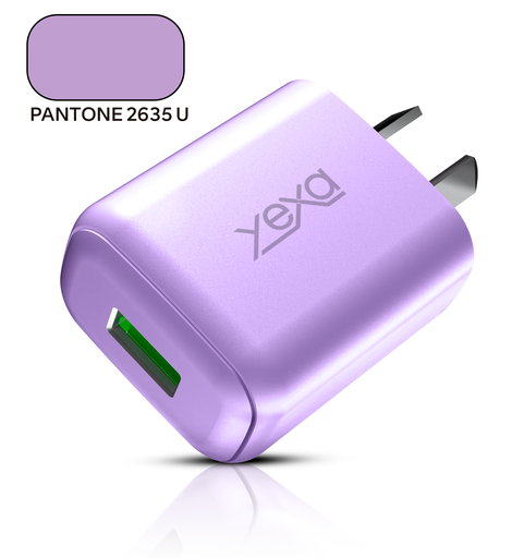 [CARADA9400B9008] CARGADOR 220V Y-00B9 4.8A (M430) - RUSH - 1USB - YEXA - VIOLETA