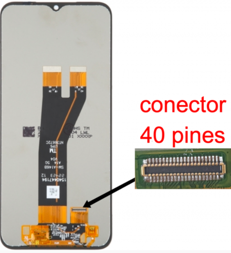 [9654] PANTALLA COMPLETA S A14 5G (2023) A146P ORIG NEG C.CORTO