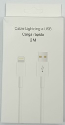 [CABM08B0523] CABLE USB M-095 LIGHTNING 2MTS - MIXOR - BLANCO