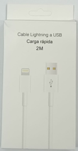[CABM08B0523] CABLE USB M-095 LIGHTNING 2MTS - MIXOR - BLANCO