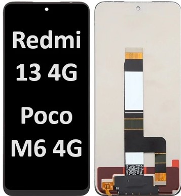 [9851] PANTALLA COMPLETA X REDMI 13/ REDMI 13 5G/ POCO M6 PRO 5G/ POCO M6 4G REDMI NOTE 12R ORIG