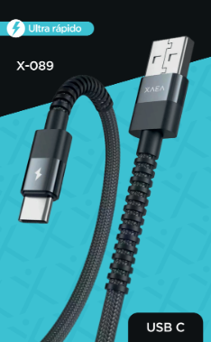 [CABX0908920] CABLE USB X-089 TIPO C - XAEA - PLATA